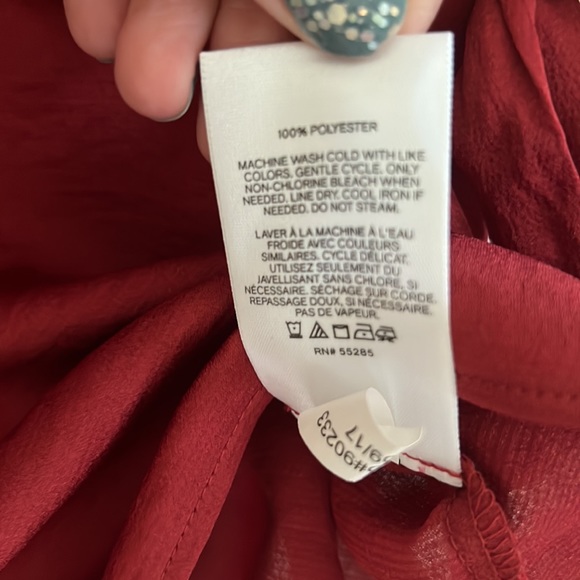 Express maroon top size medium - Picture 5 of 5